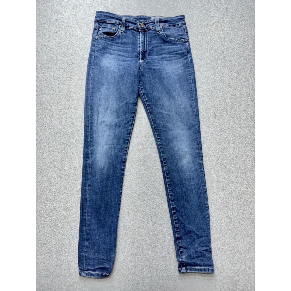 AG Adriano Goldschmied Farrah Skinny Ankle Jeans Womens 29R Med Wash High Rise